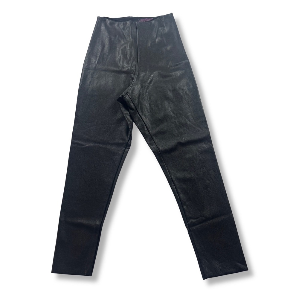 Commando Control Faux Leather Leggings High Rise Slimming Black Womens S